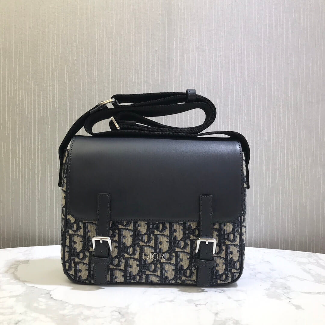 Christian Dior Oblique Canvas and Calfskin M9994