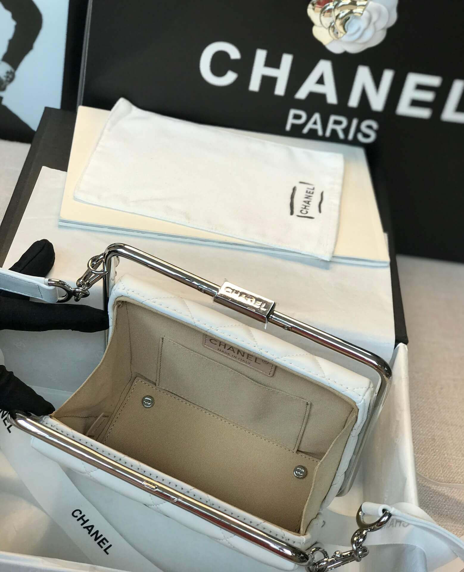 Chanel Lambskin Clutch AS1732