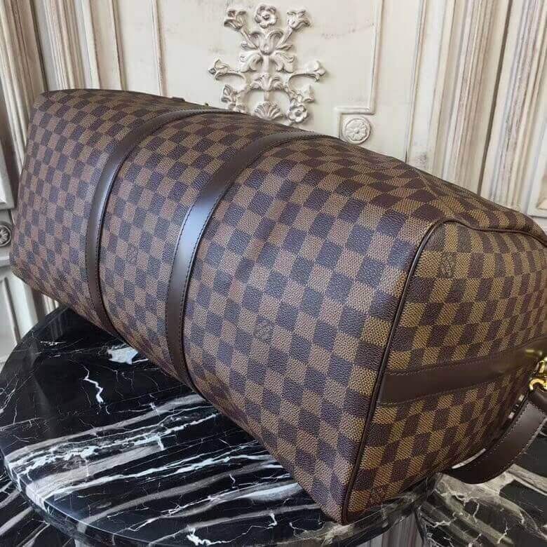 Louis Vuitton Damier Ebene Canvas Keepall Bandouliere  50 N41427