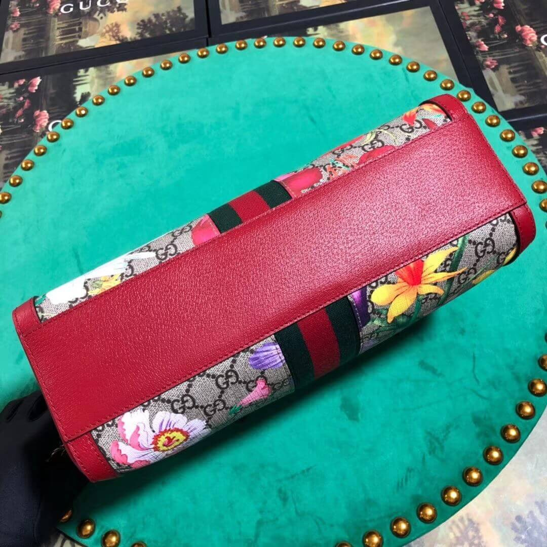 Gucci Ophidia GG Flora Medium Top Handle Bag 524532