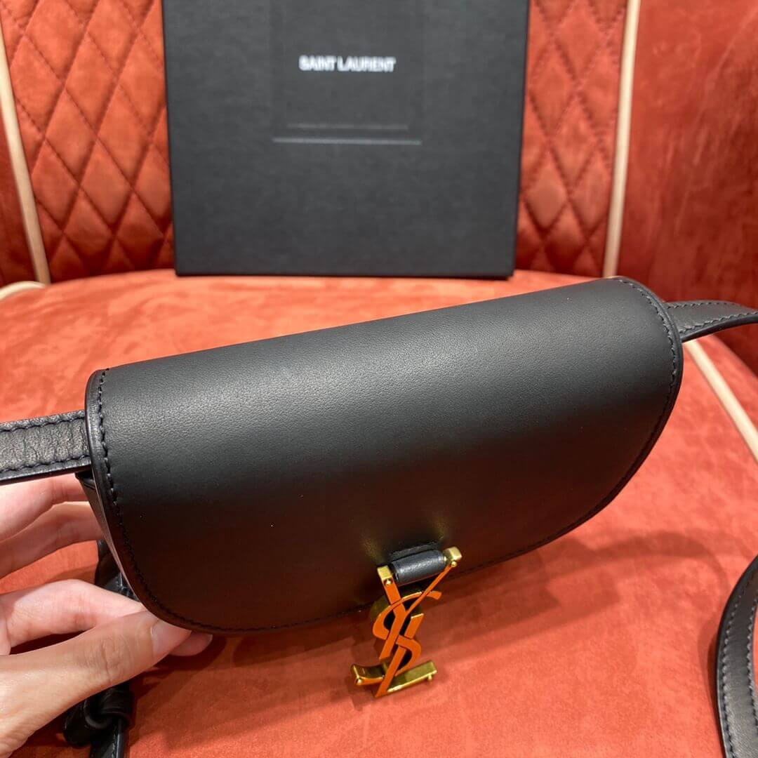 Saint Laurent Kaia YSL-Plaque Mini Leather Satchel 623097