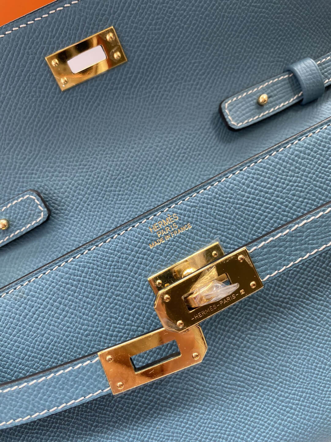 Hermes Kelly Wallet to Go Woc 499041 Blue