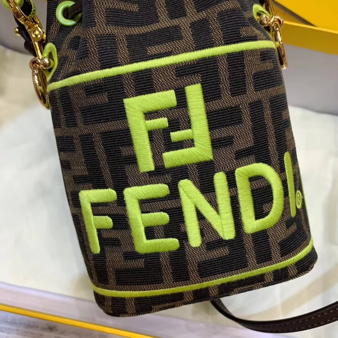 Fendi Mon Tresor Roma Amor Fabric Mini Bag 8BS010
