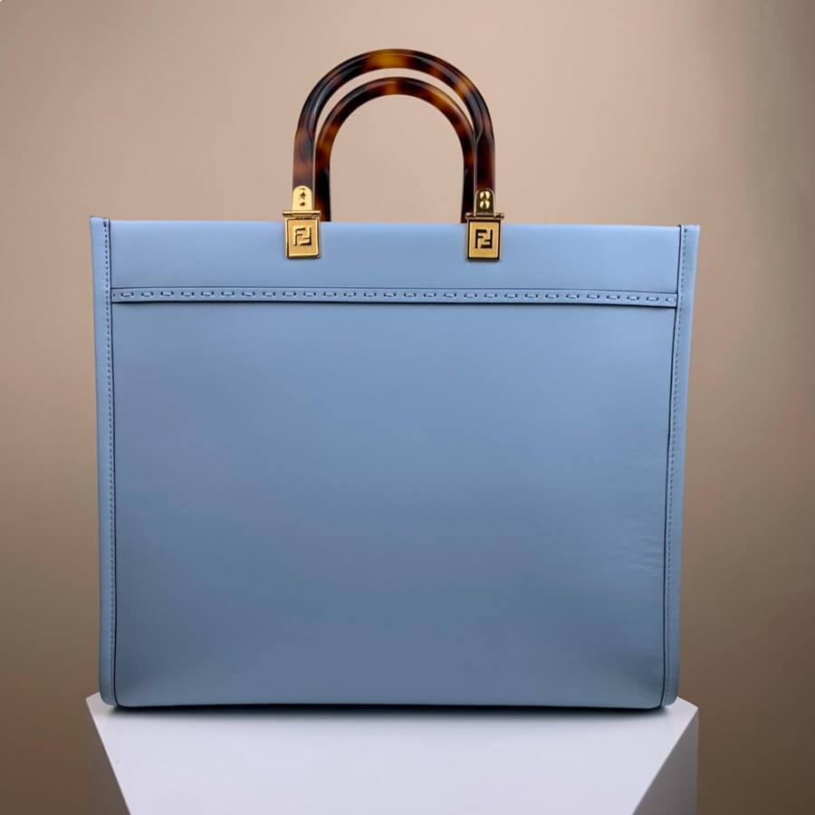 Fendi Medium Sunshine Shopper 8BH386 Light Blue