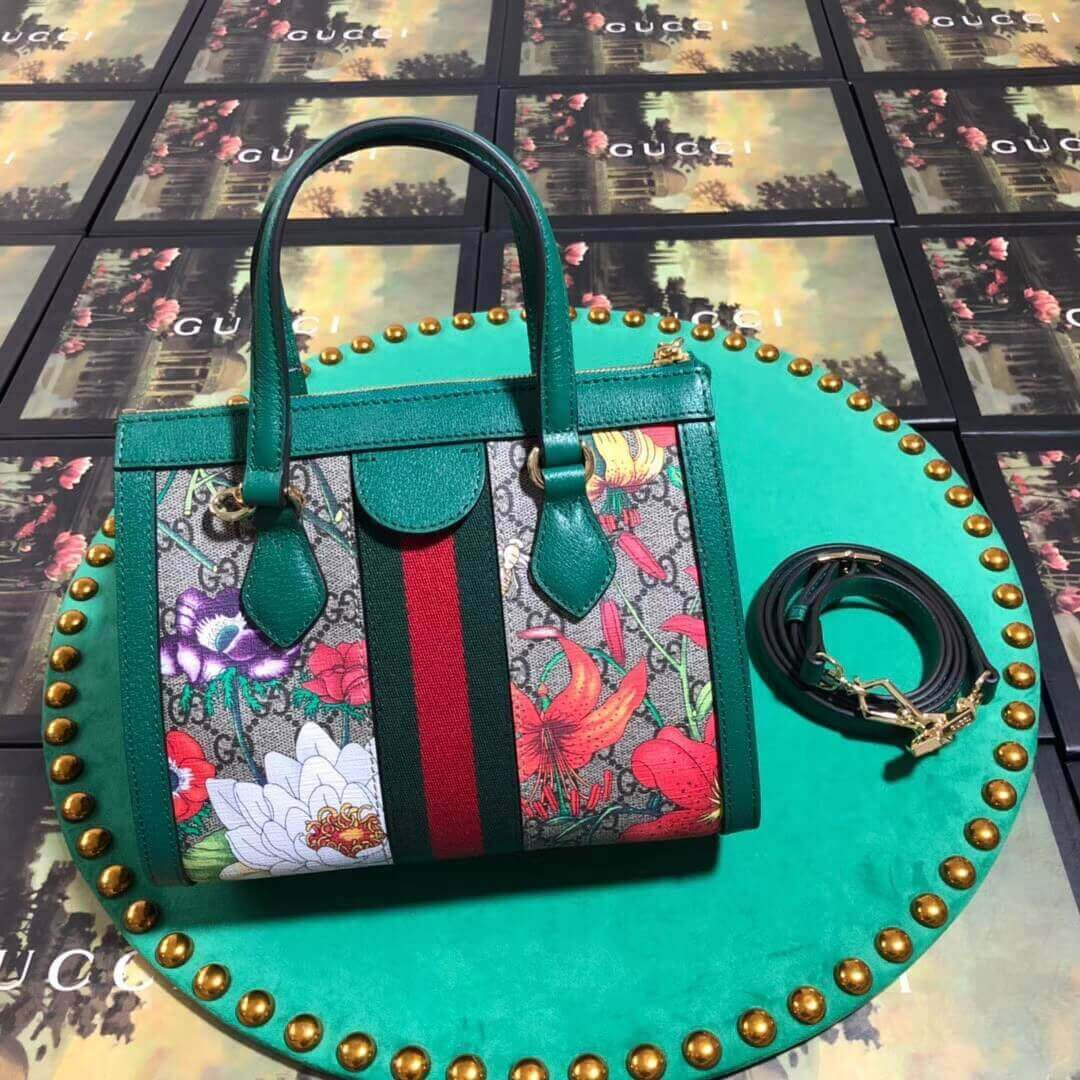 Gucci Ophidia GG Flora Small Tote Bag 547551