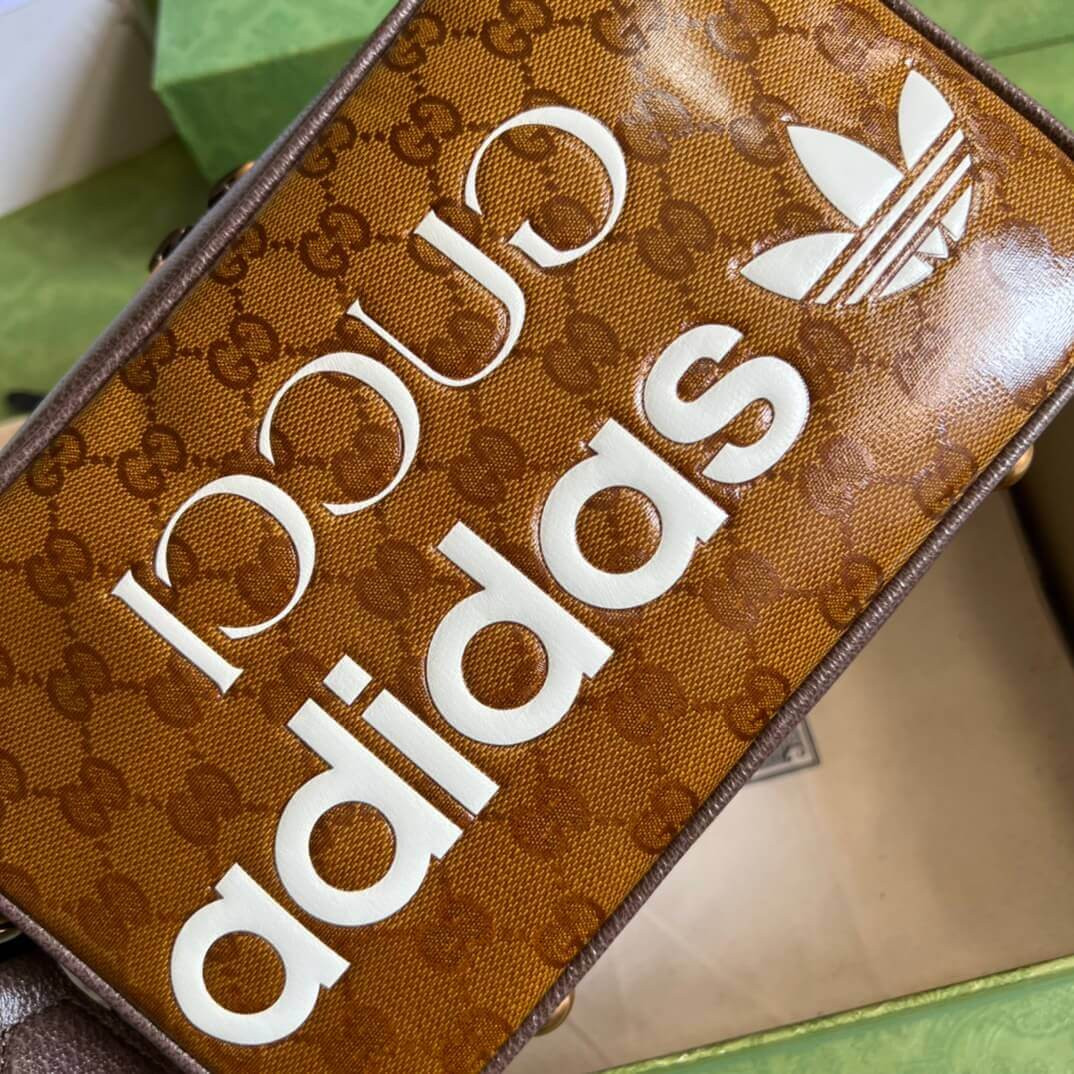 adidas x Gucci Small Shoulder Bag 702427 in GG Crystal Canvas