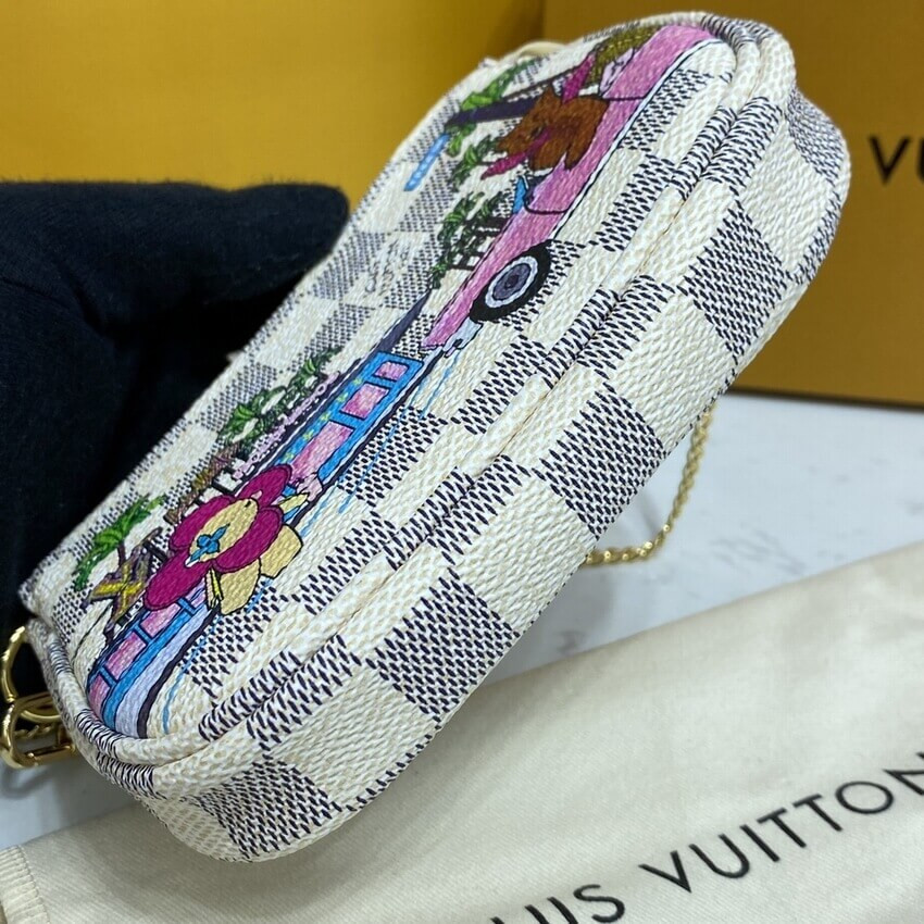 Louis Vuitton Damier Azur Mini Pochette Accessoires N60487