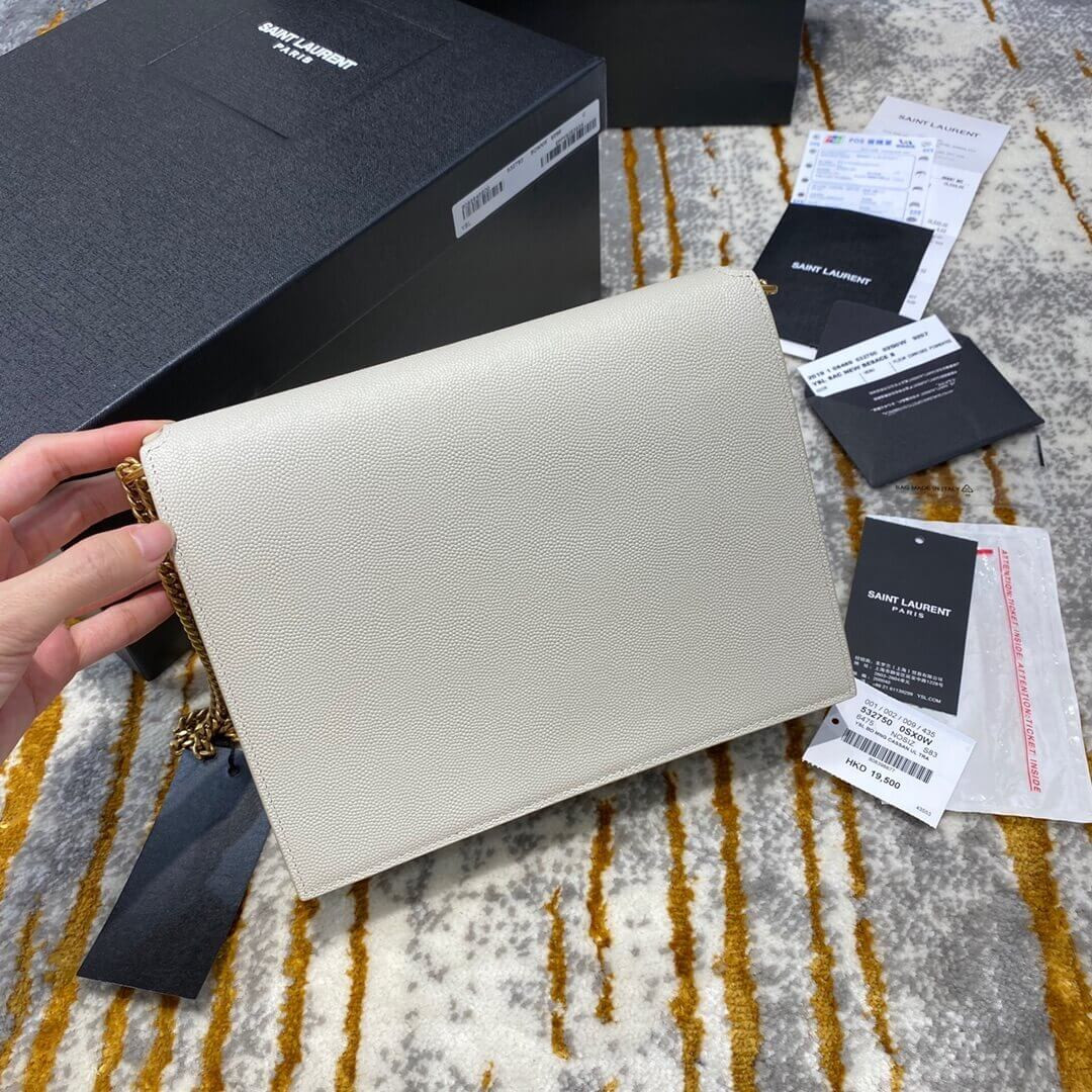 YSL Saint Laurent Cassandra Monogram Clasp Bag In Grain Leather 532750