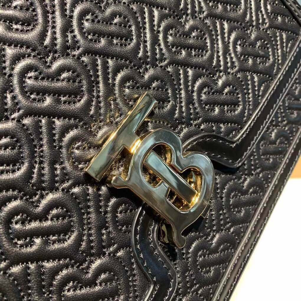 Burberry Medium Quilted Monogram Lambskin TB Bag 80149311