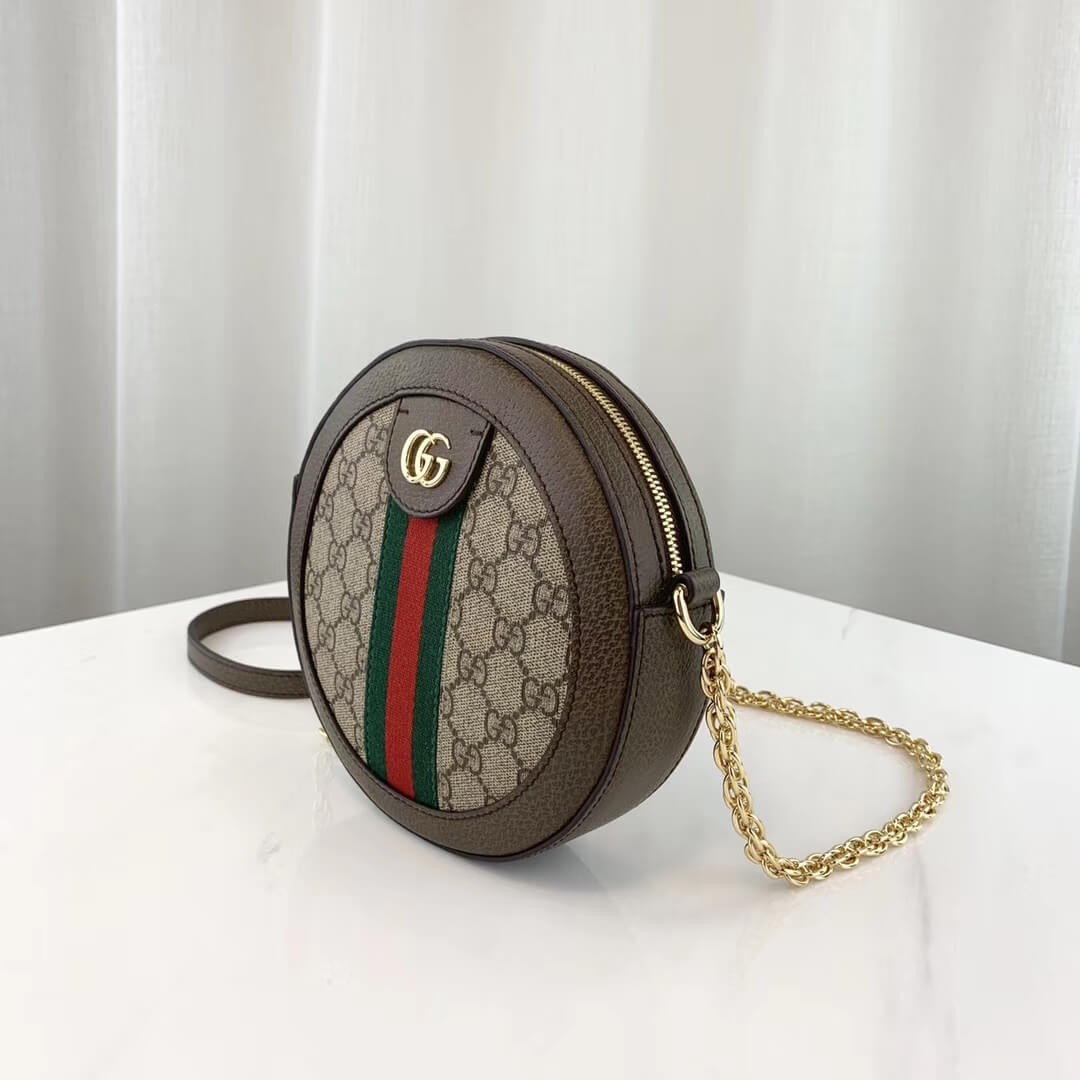 Gucci Ophidia Mini GG Round Shoulder Bag 550618
