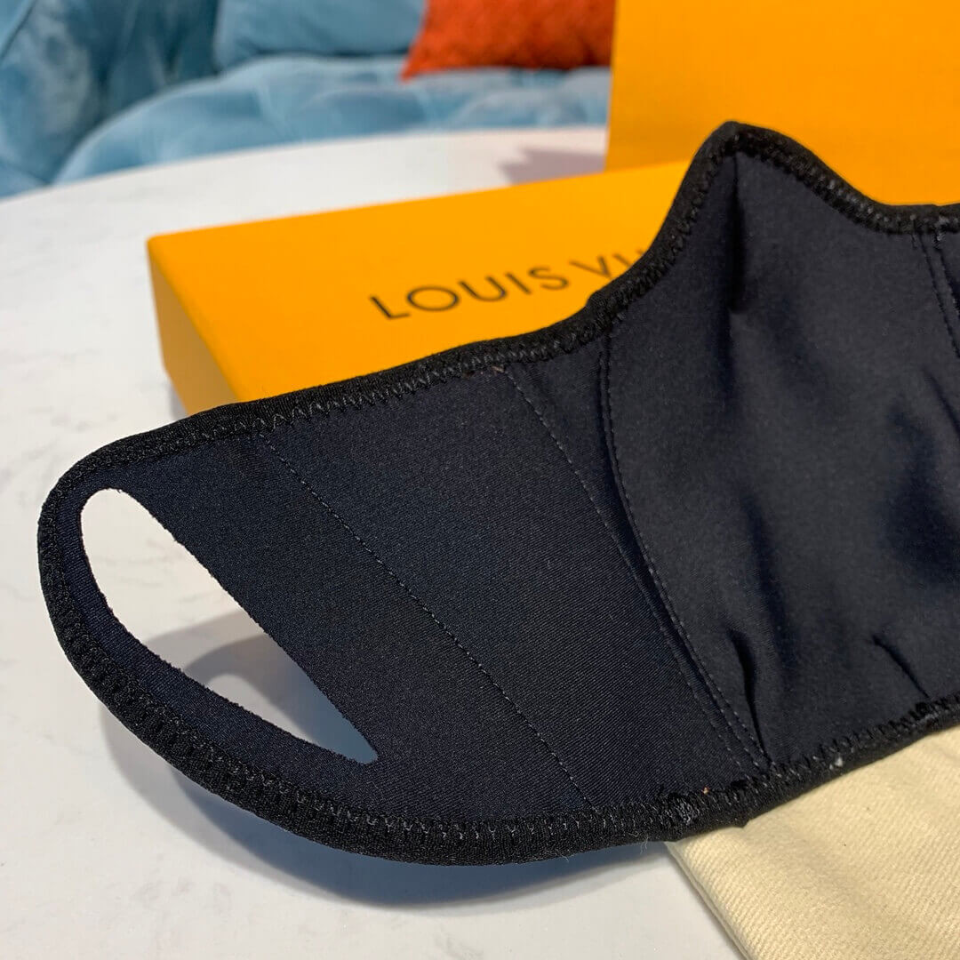 Louis Vuitton Monogram Brown Leather Face Mask