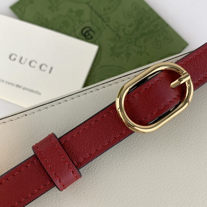 Gucci Interlocking G Mini Bag in White Leather 658230