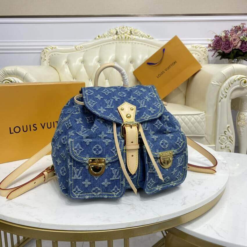 Louis Vuitton Monogram Denim Sac A Dos GM Backpack M95056
