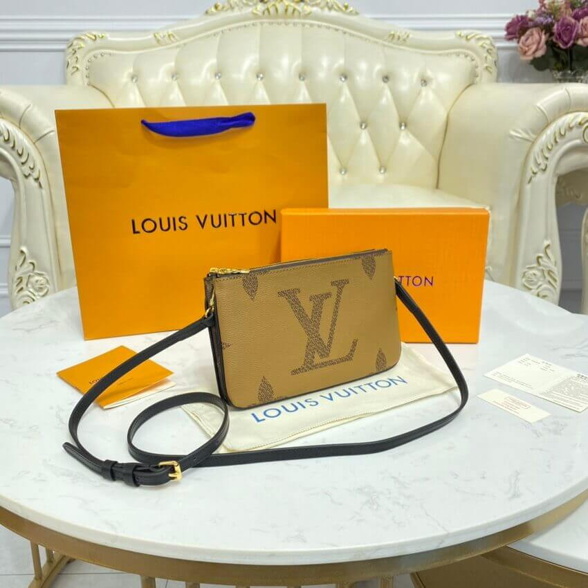 Louis Vuitton Monogram Double Zip Pochette M69203