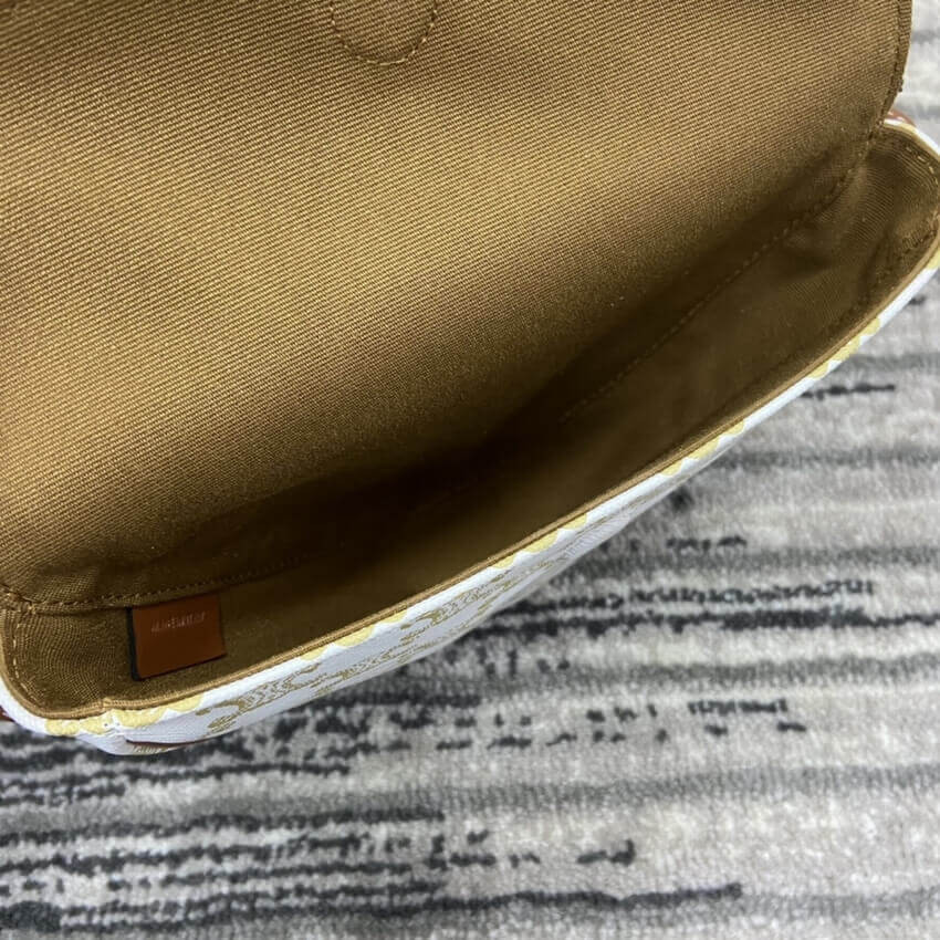 Celine Triangle Bag In Triomphe Canvas With Celine Print 195902