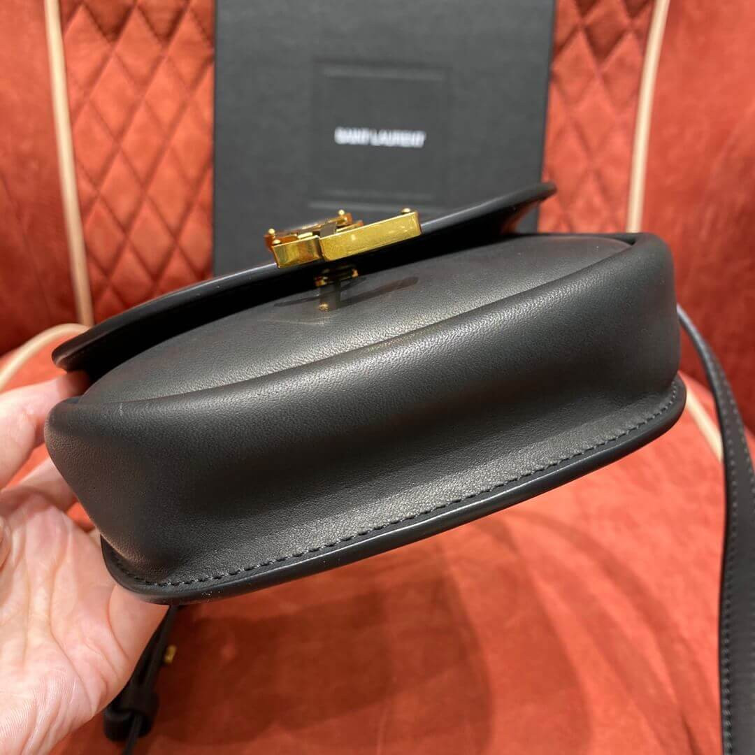 Saint Laurent Kaia YSL-Plaque Mini Leather Satchel 623097