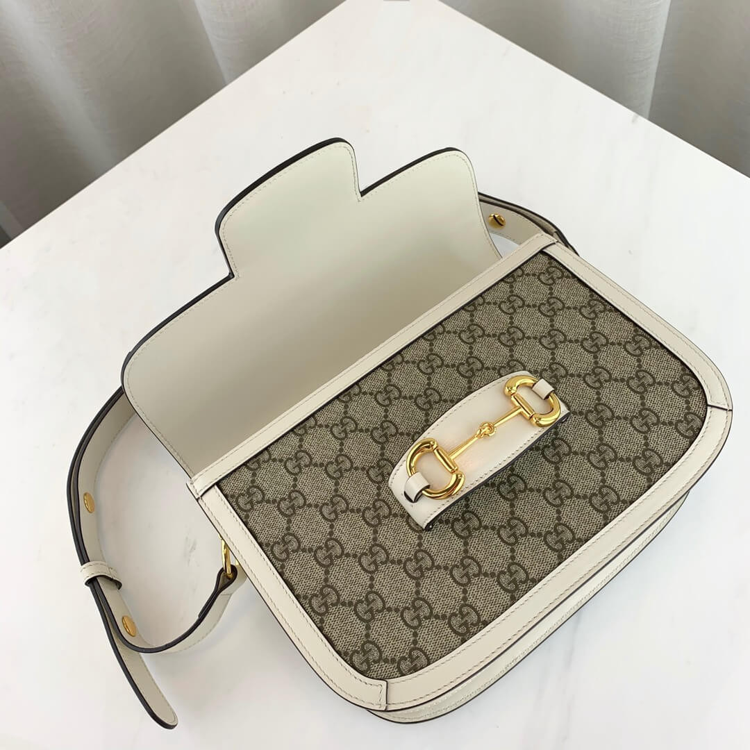 Gucci 1955 Horsebit GG Supreme Shoulder Bag 602204
