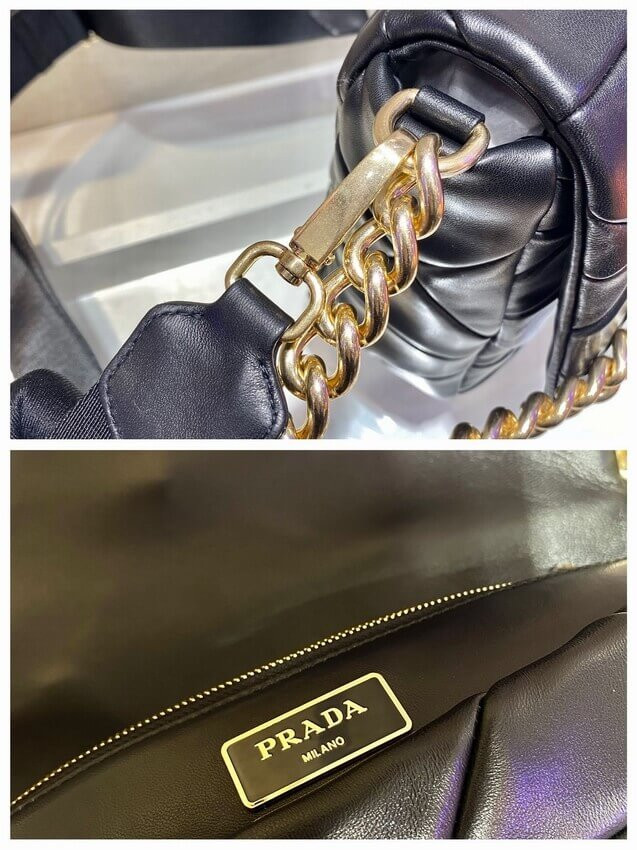 Prada System Lambskin Leather Patchwork Bag 1BD291