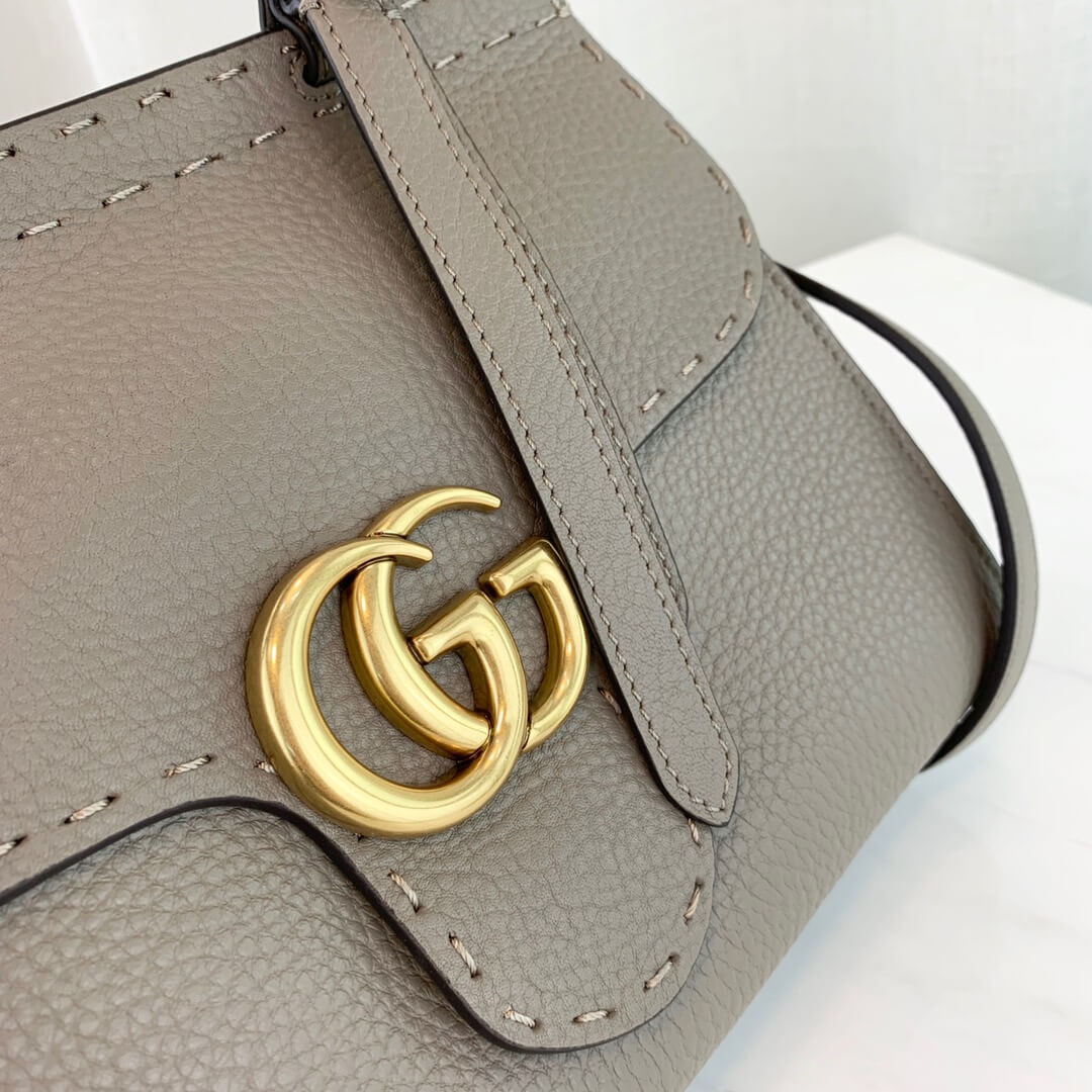 Gucci GG Marmont Leather Top Handle Shoulder Bag 442622