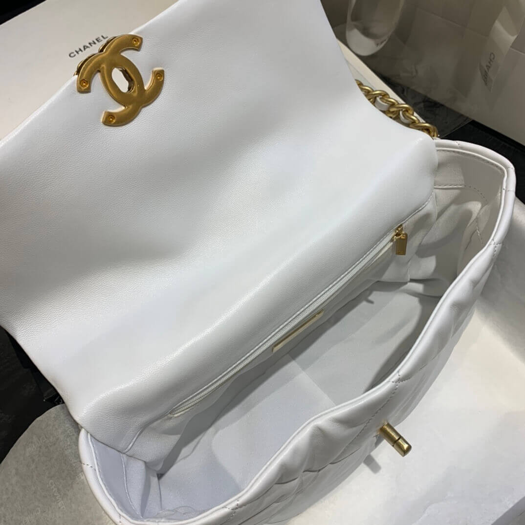 Chanel 19 Large Lambskin Flap Bag AS1161