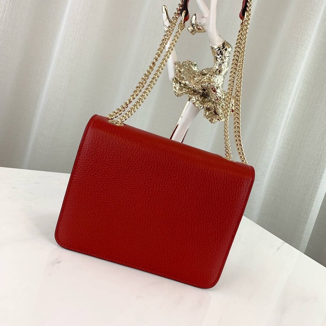 Gucci Interlocking Chain Leather Cross Body Bag 510304