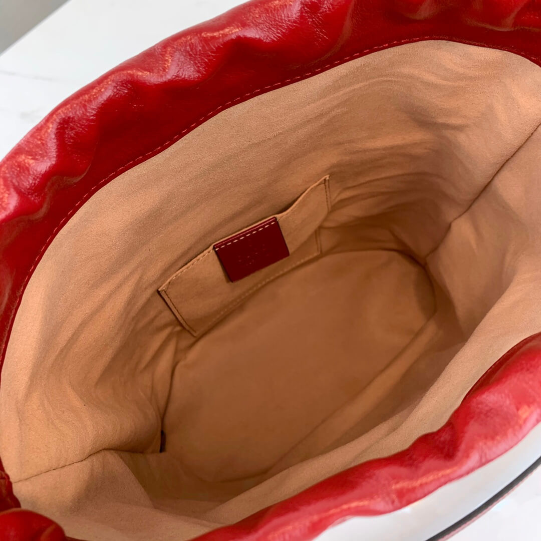 Gucci 1955 Horsebit Bucket Bag 602118 Red