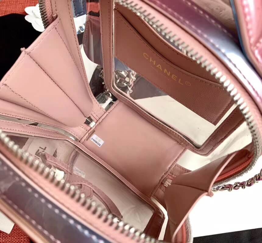 Chanel Vanity Case In Multicolour PVC AS0988 Pink