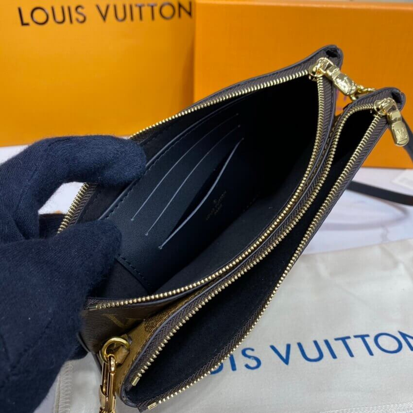 Louis Vuitton Monogram Double Zip Pochette M69203