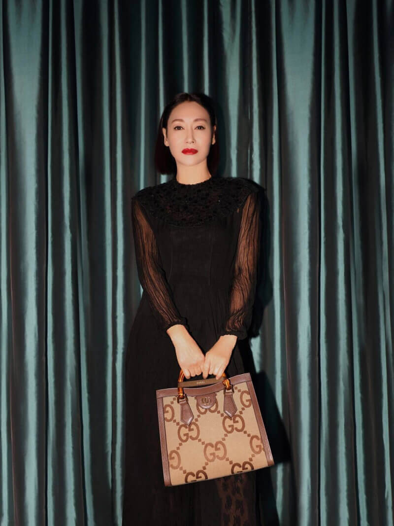 Gucci Diana Jumbo GG Small Tote Bag 660195 Brown