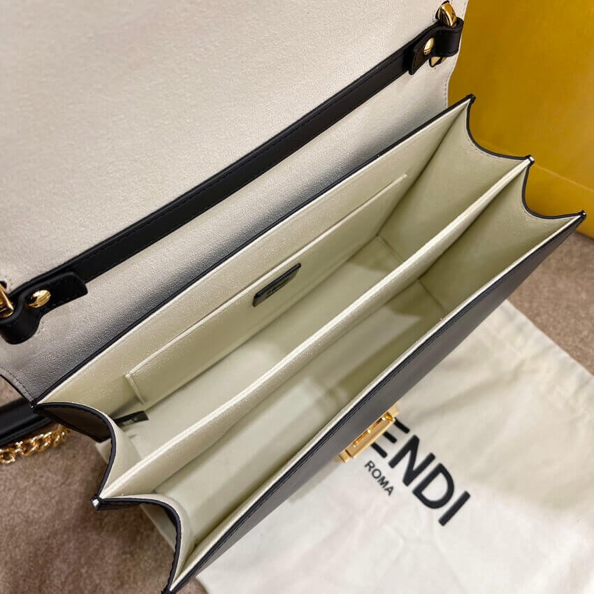 Fendi Kan U Medium Leather Shoulder Bag 8M5327