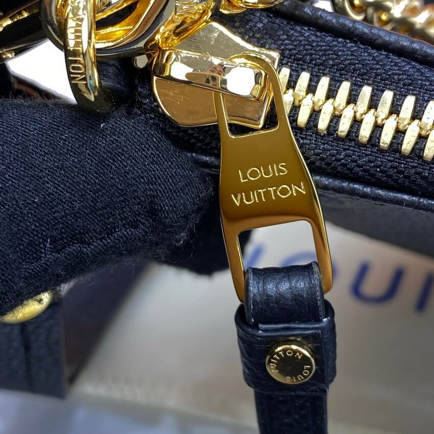 Louis Vuitton Monogram Empreinte Easy Pouch On Strap M80349 Black