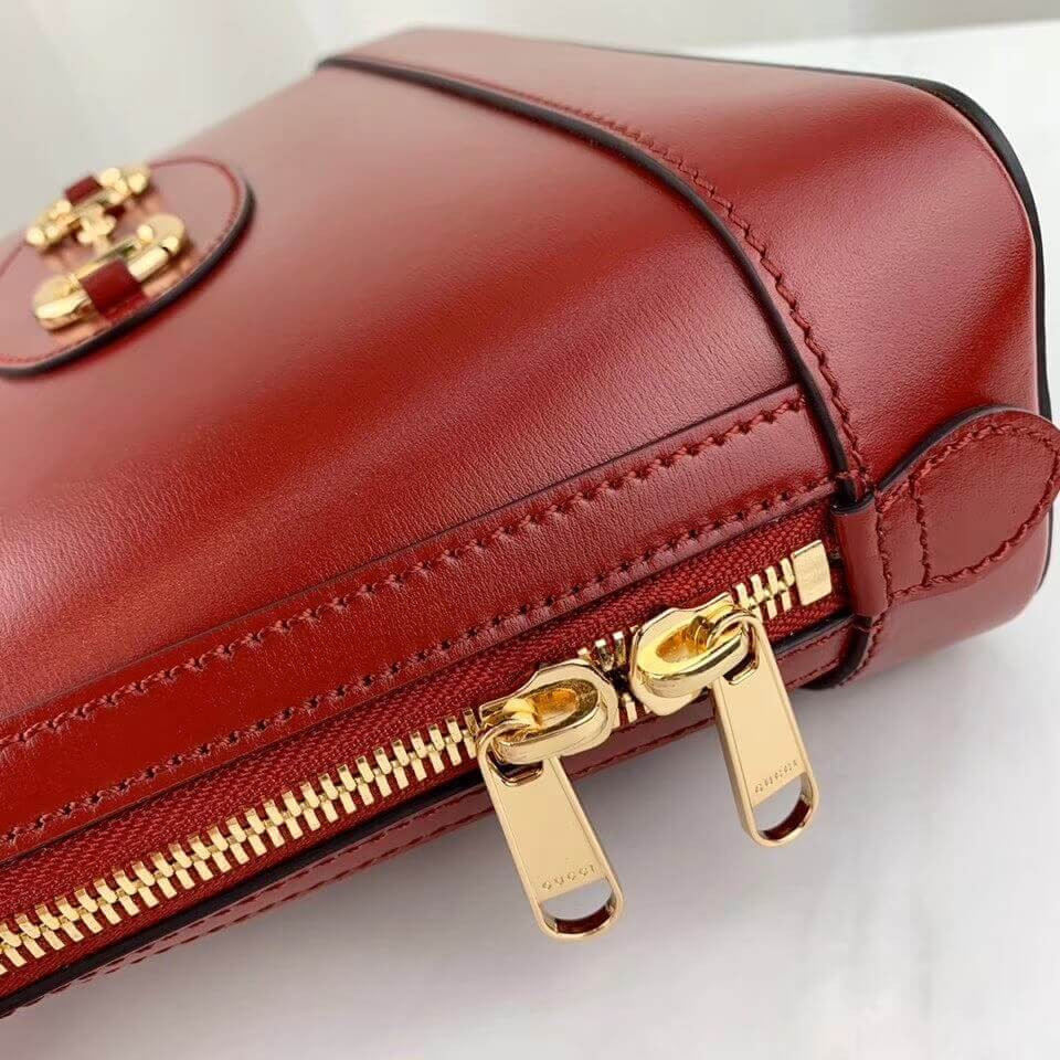 Gucci 1955 Horsebit Leather Small Top Handle Bag 621220