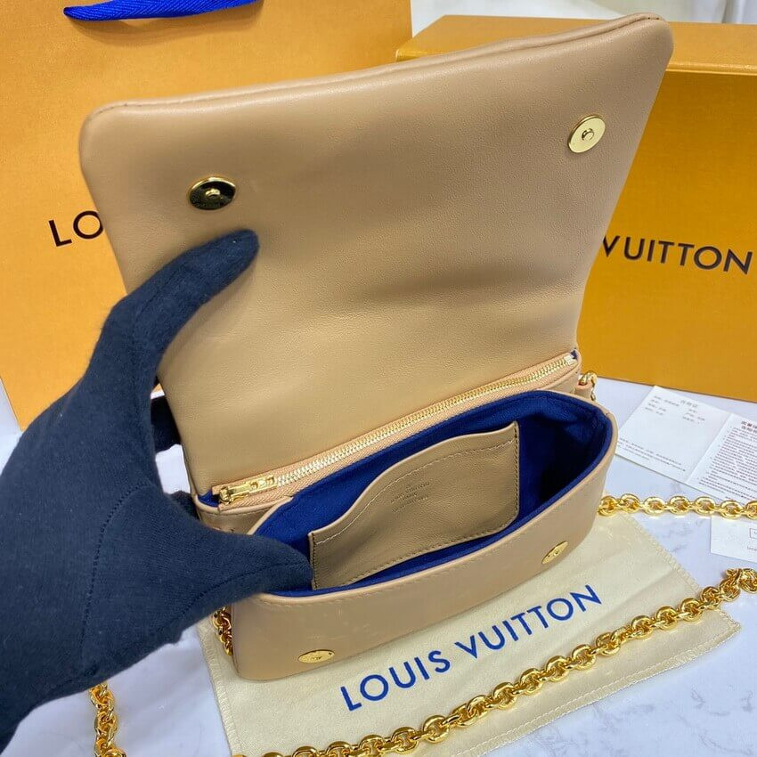 Louis Vuitton Pochette Coussin M80818 Camel Brown