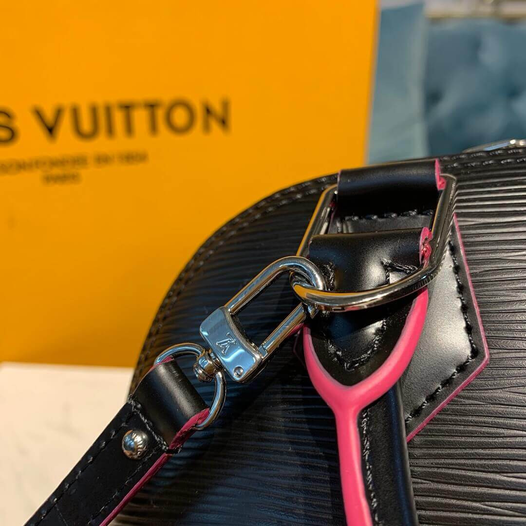 Louis Vuitton Epi Leather Alma BB M40302 Black/Pink