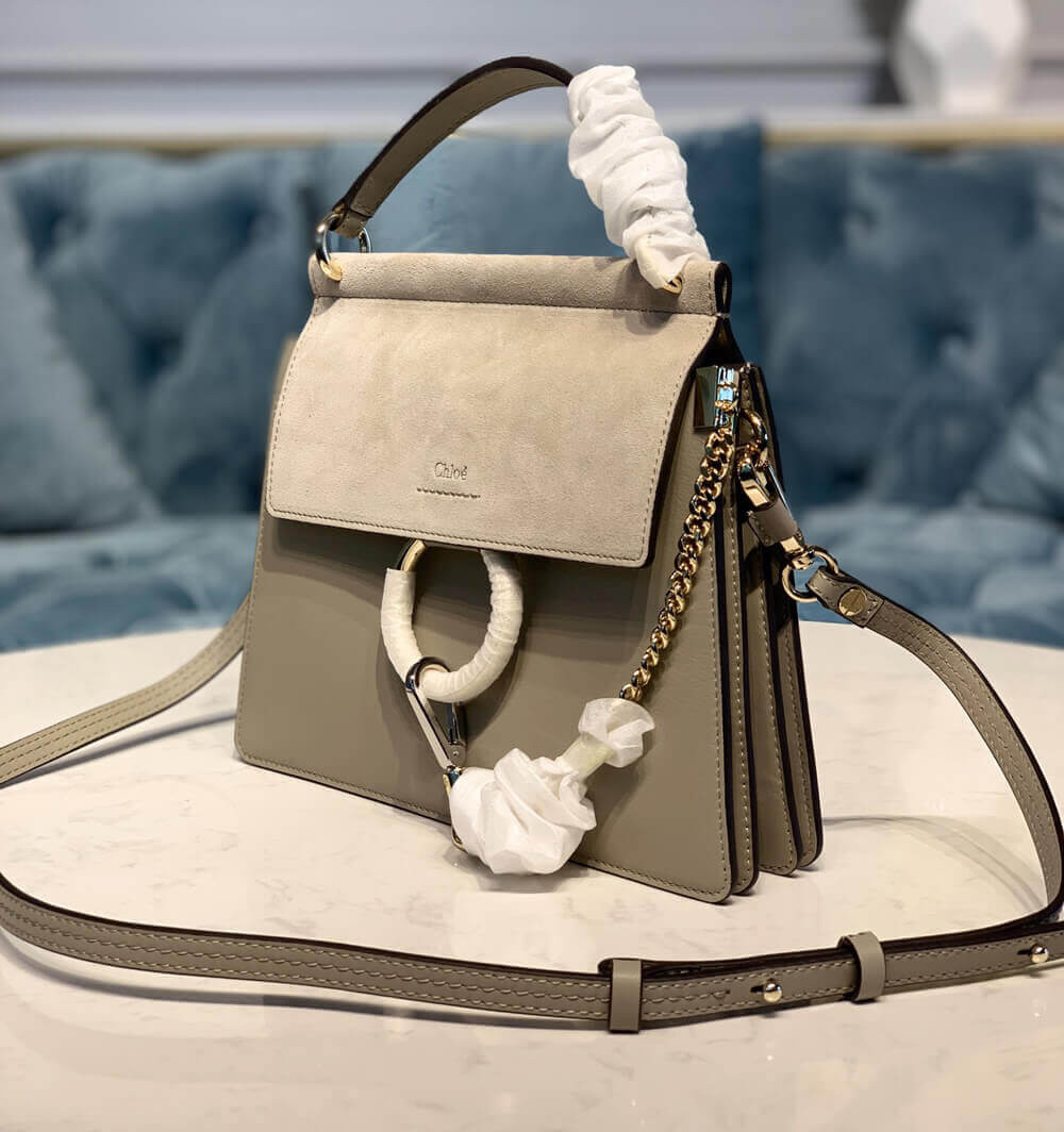 Chloe Faye Small Bag in Smooth & Suede Calfskin S203