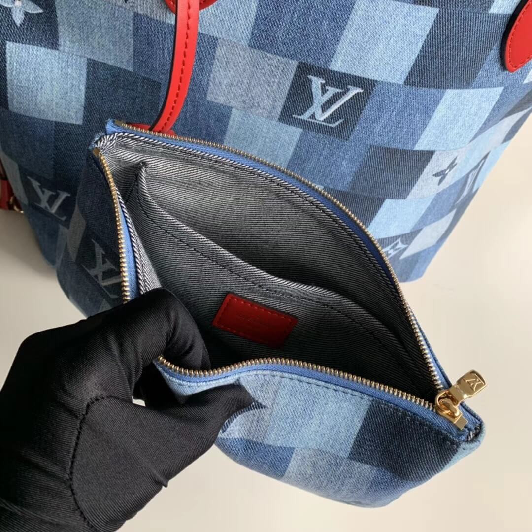 Louis Vuitton Monogram Denim Canvas Neverfull MM M44981