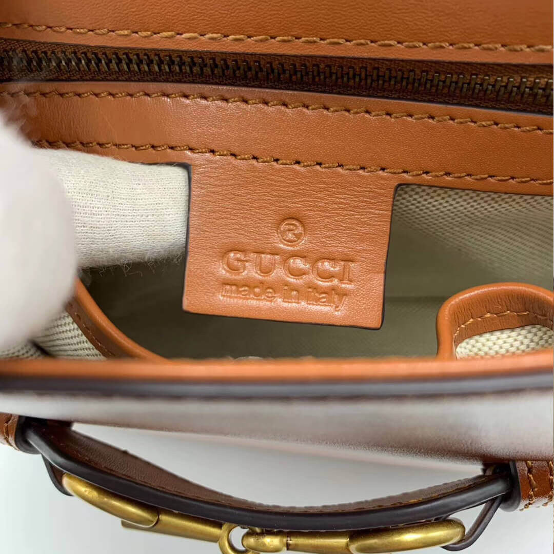 Gucci Lady Web Calfskin Leather Shoulder Bag 384821