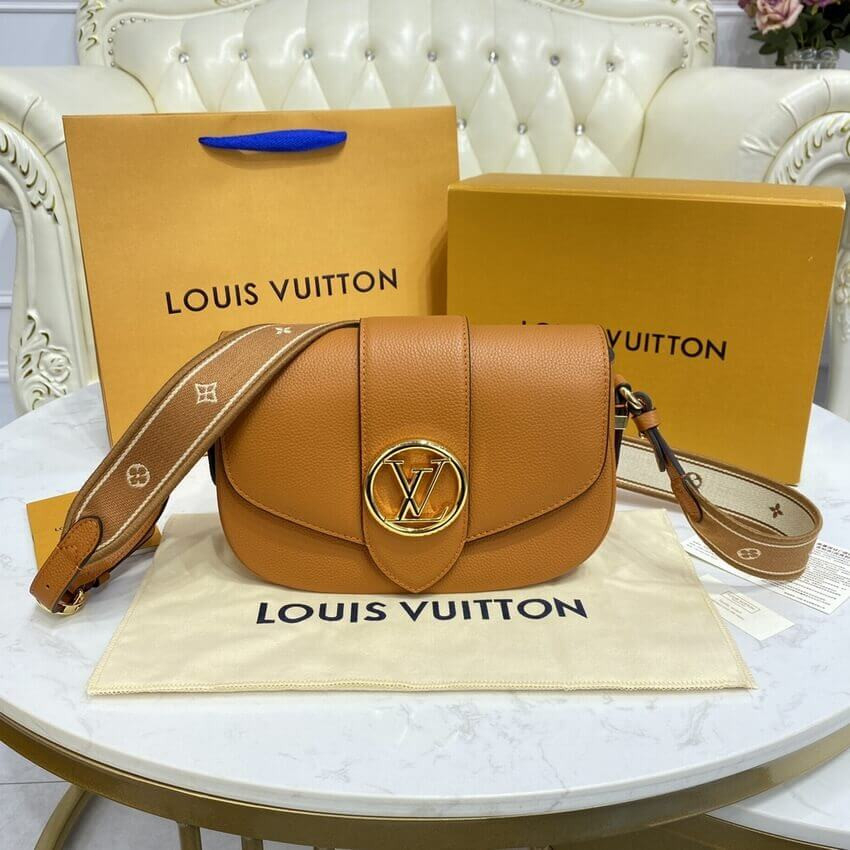Louis Vuitton LV Pont 9 Soft MM M58968 Sienne Doree