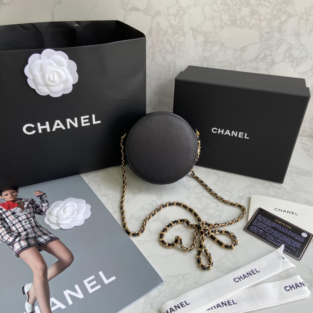 Chanel Studded CC Detail Round Bag AS1180