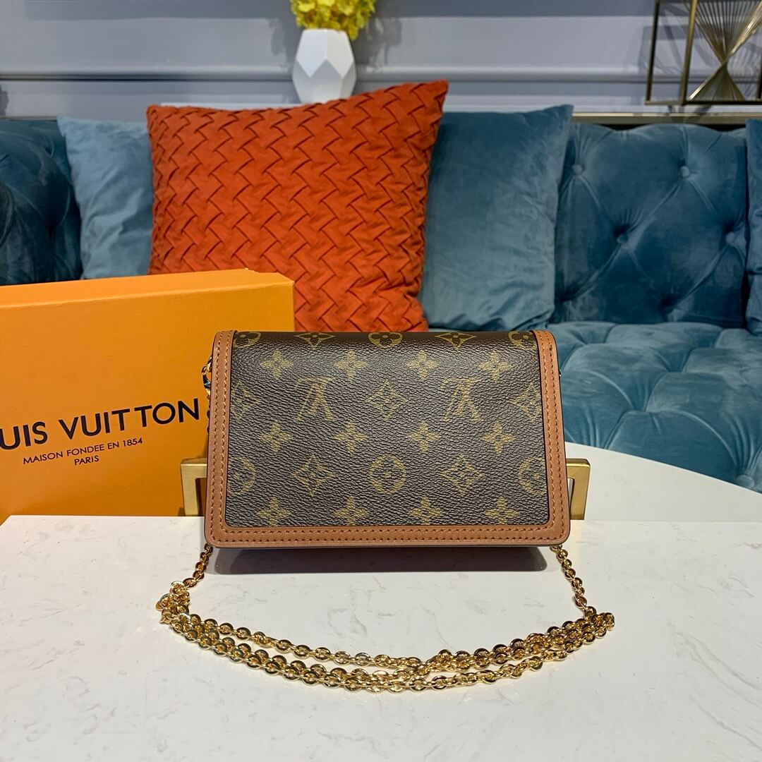 Louis Vuitton Monogram Canvas Dauphine Chain Wallet M68746