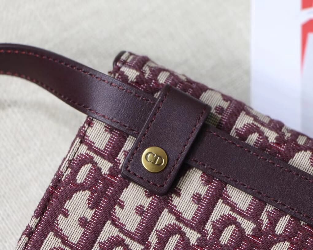 Christian Dior Oblique Saddle Belt Bag S5619