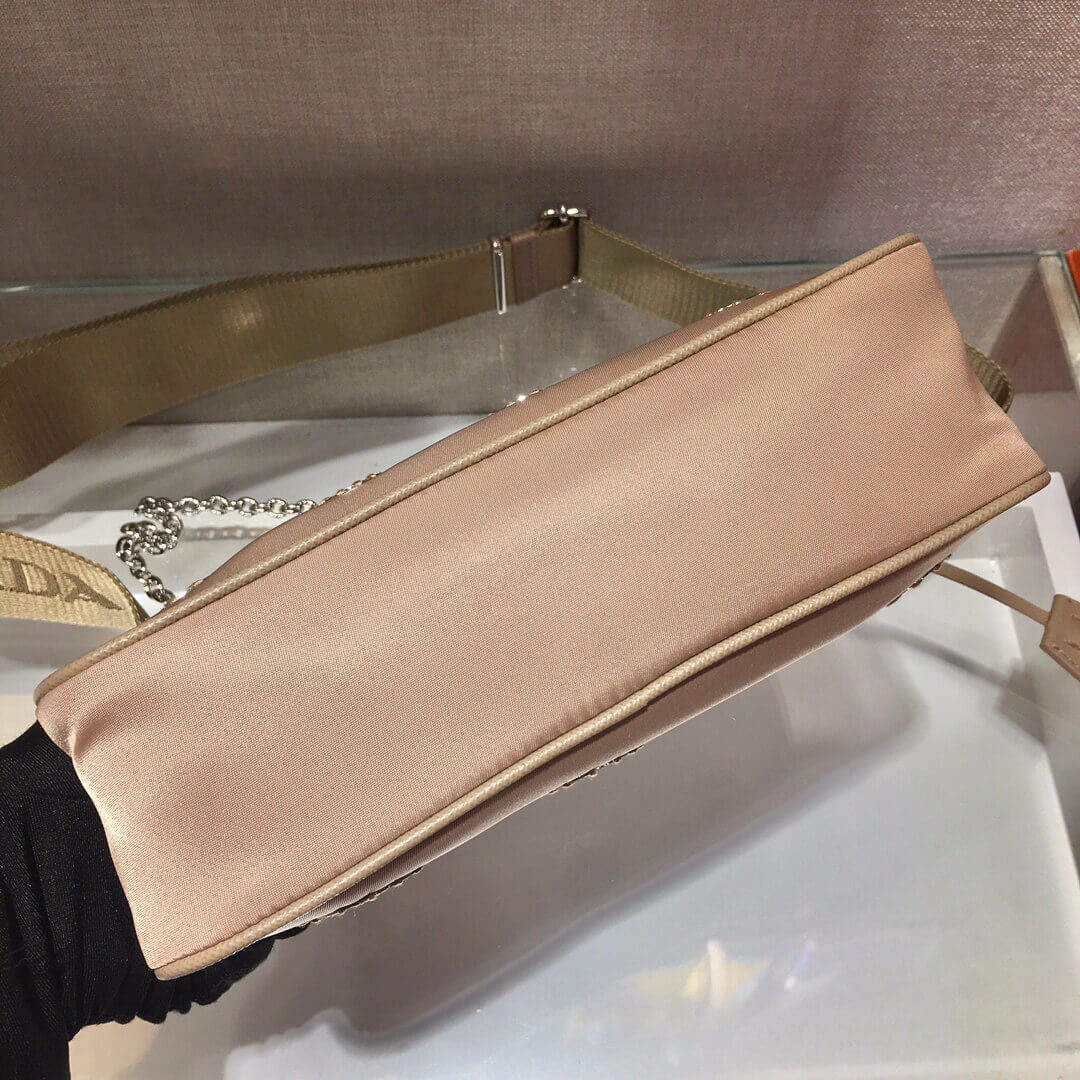 Prada Hobo Re Edition Embroidery Sequins Cross Body Bag 1BH204