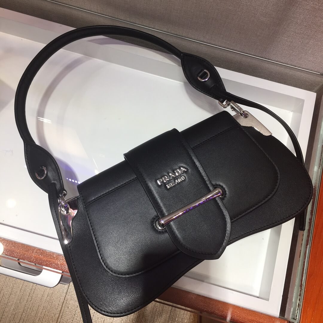 Prada Sidonie Leather Shoulder Bag 1BD168