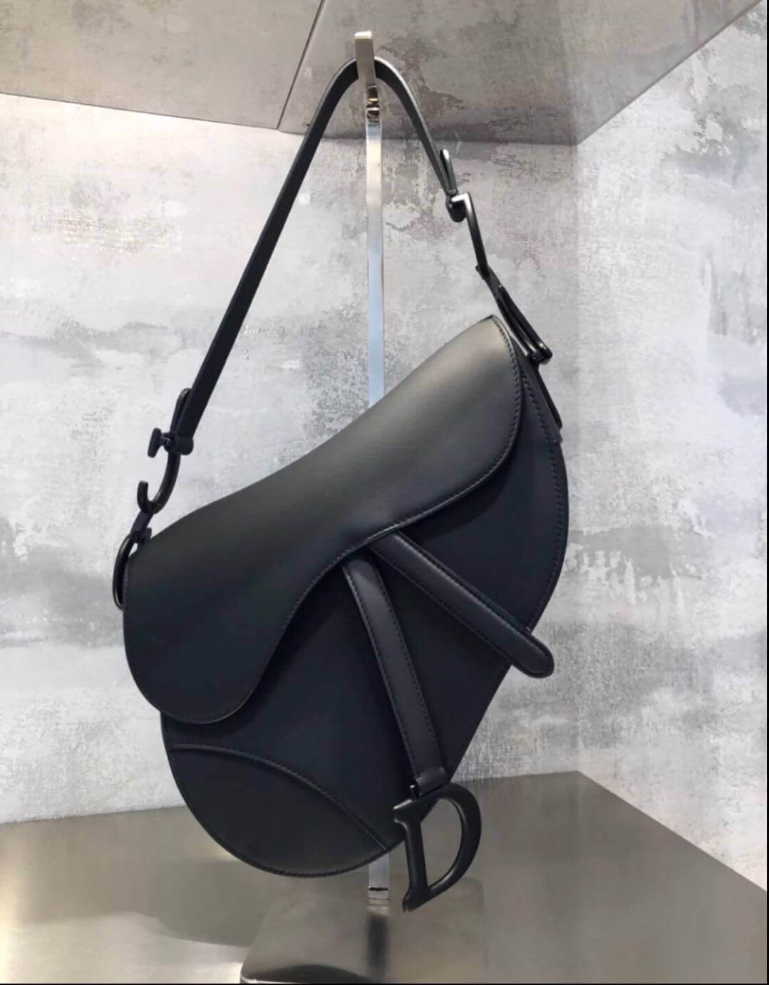 Christian Dior Saddle Bag in Ultramatte Calfskin M0446