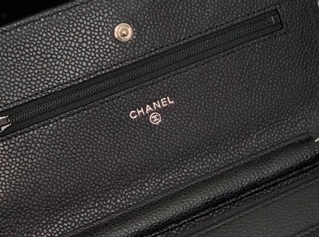 Chanel Wallet on Chain Caviar Gold Hardware Bag 528725