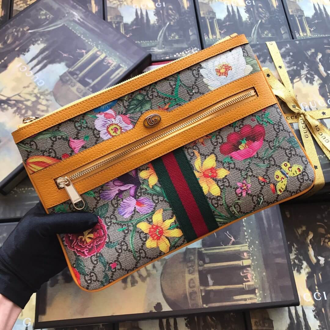 Gucci Ophidia GG Flora Pouch 517551