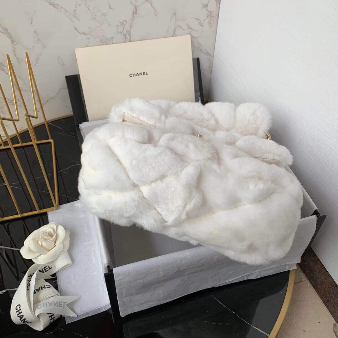 Chanel Shearling Lambskin Flap Bag AS2240