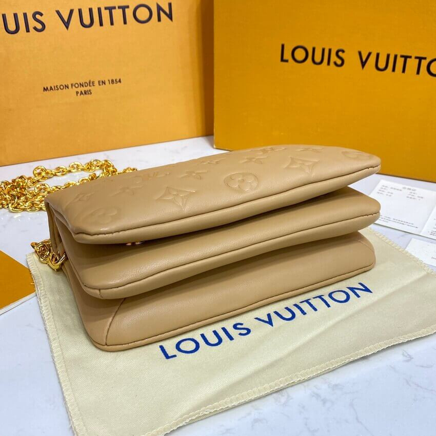 Louis Vuitton Pochette Coussin M80818 Camel Brown