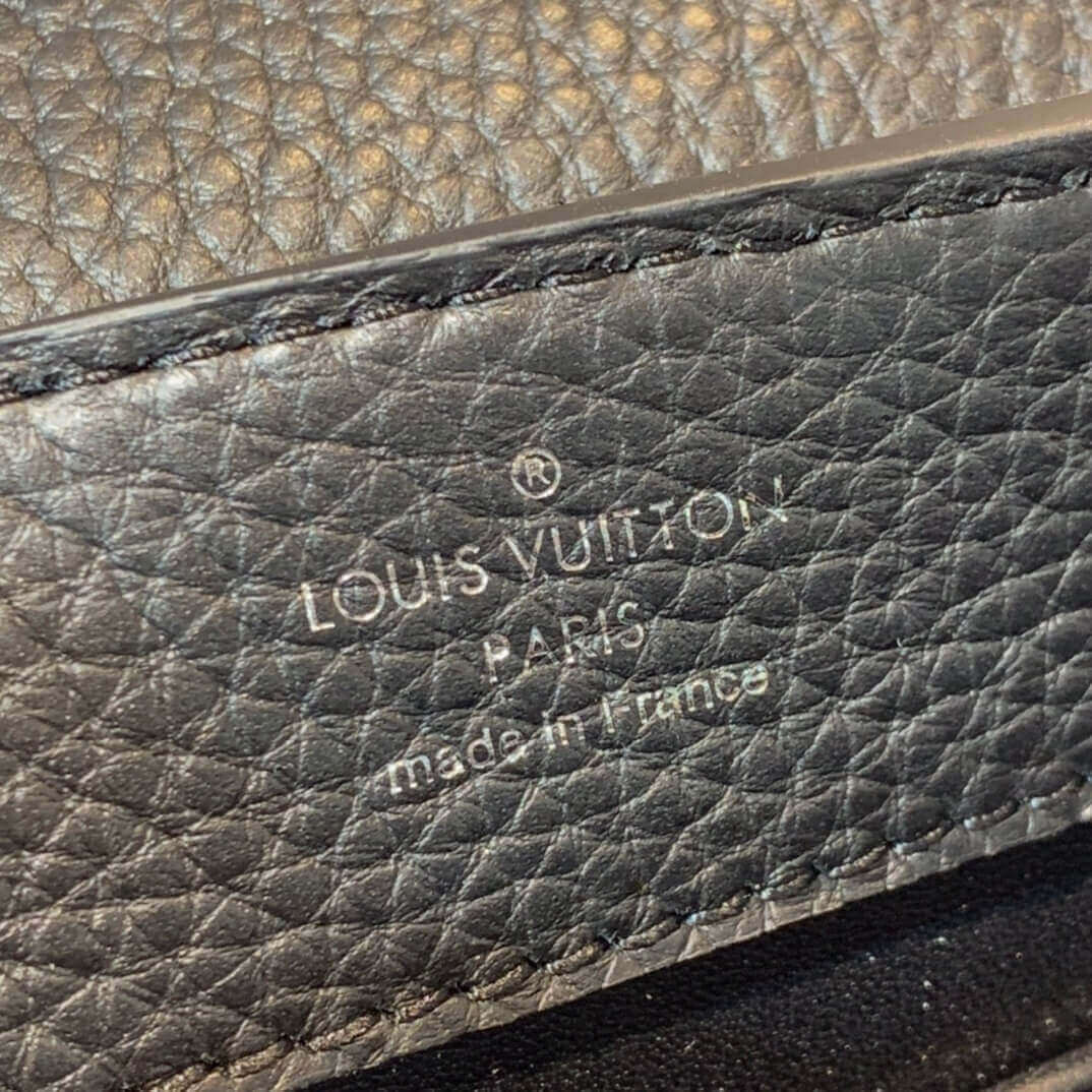 Louis Vuitton Taurillon Leather and Ayers Snakeskin Capucines Mini M55914