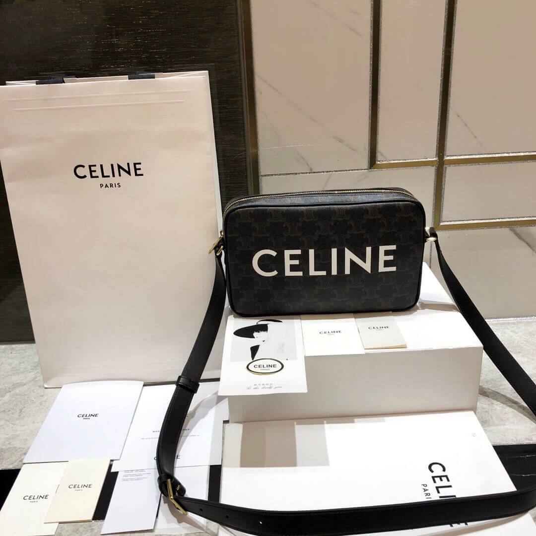 Celine Medium Messenger Bag In Triomphe Canvas 194502
